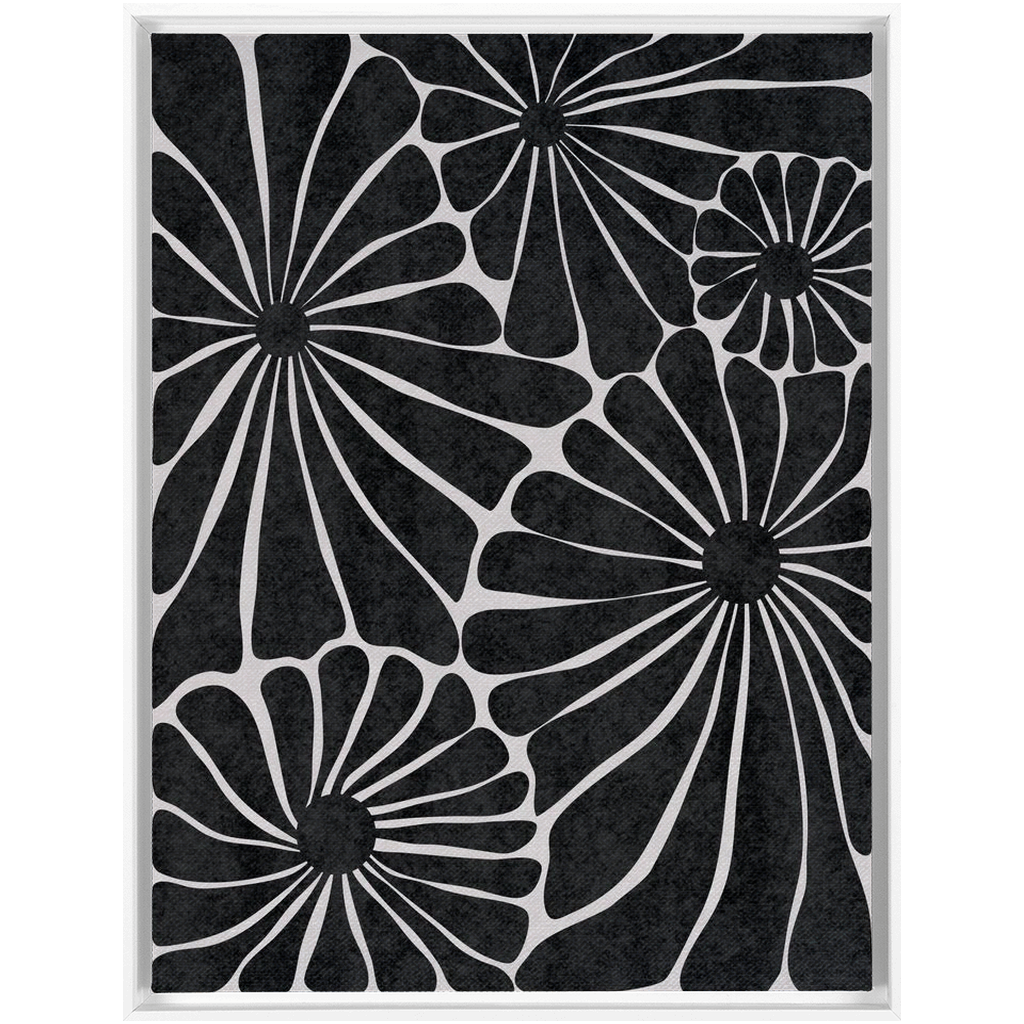 Flower Market Black and White 2