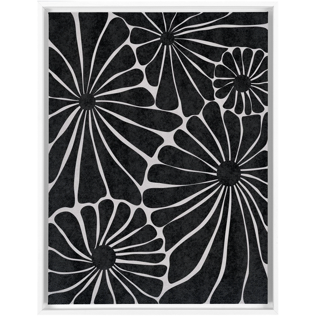 Flower Market Black and White 2