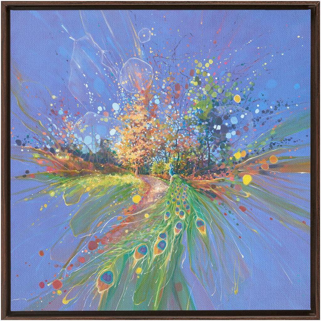 Beautiful Evolution, A Peacock Autumn Abstract