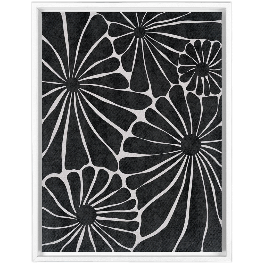 Flower Market Black and White 2