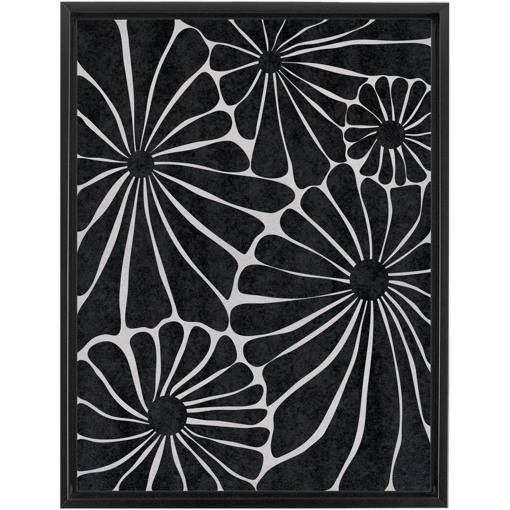 Flower Market Black and White 2