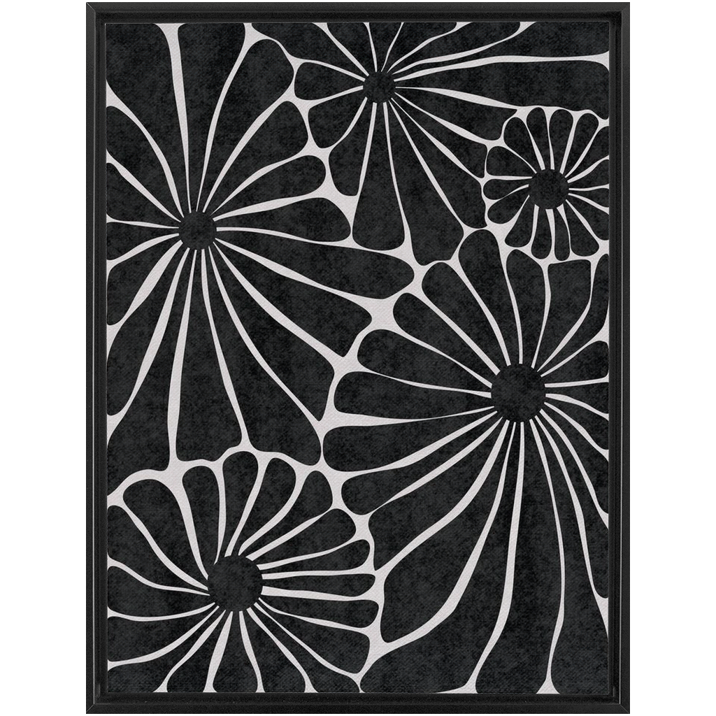 Flower Market Black and White 2