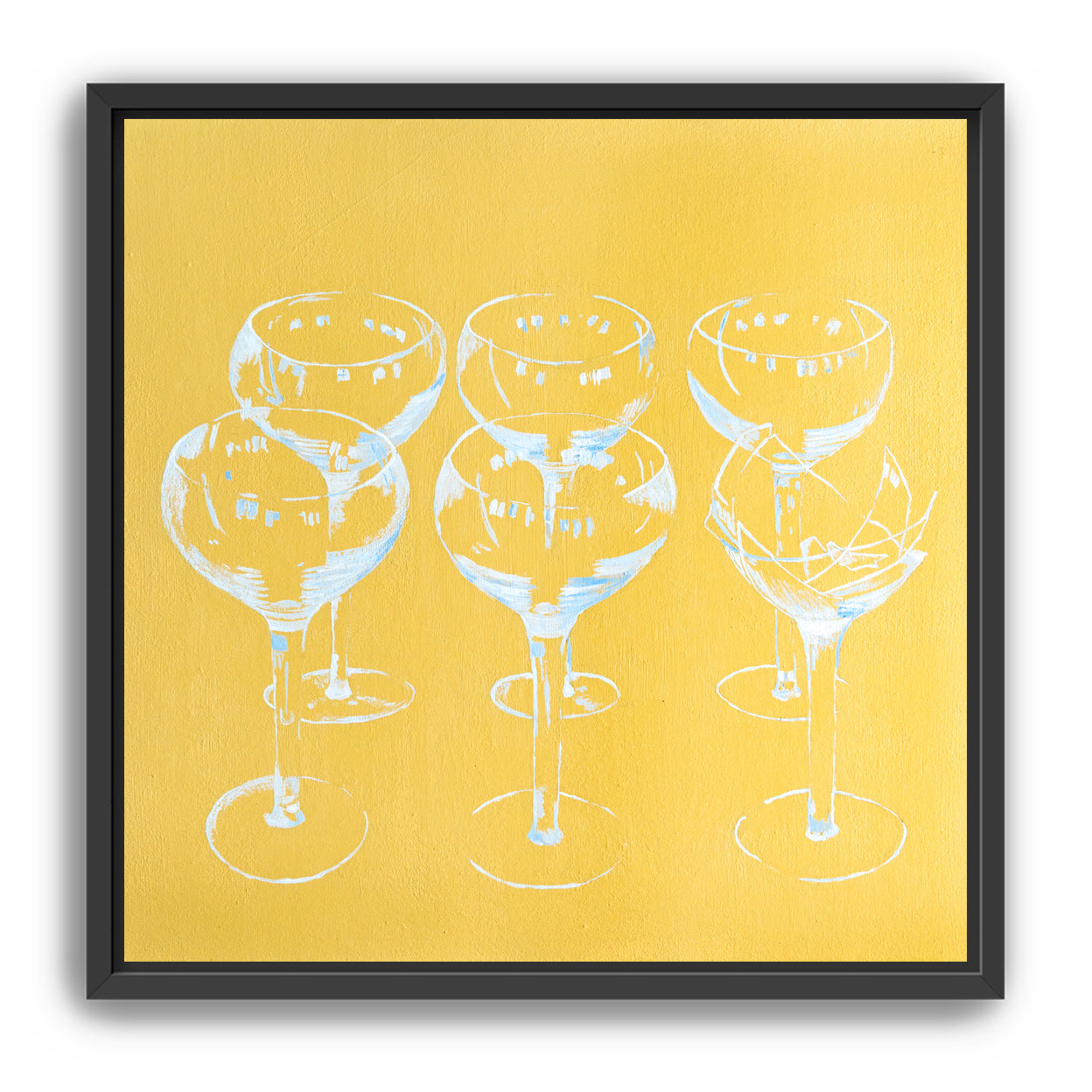 Champagne, broken