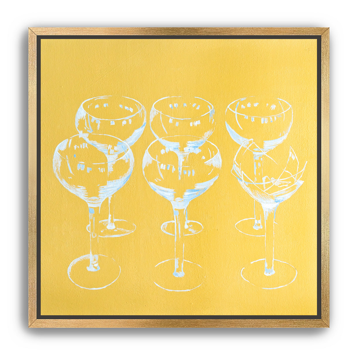 Champagne, broken