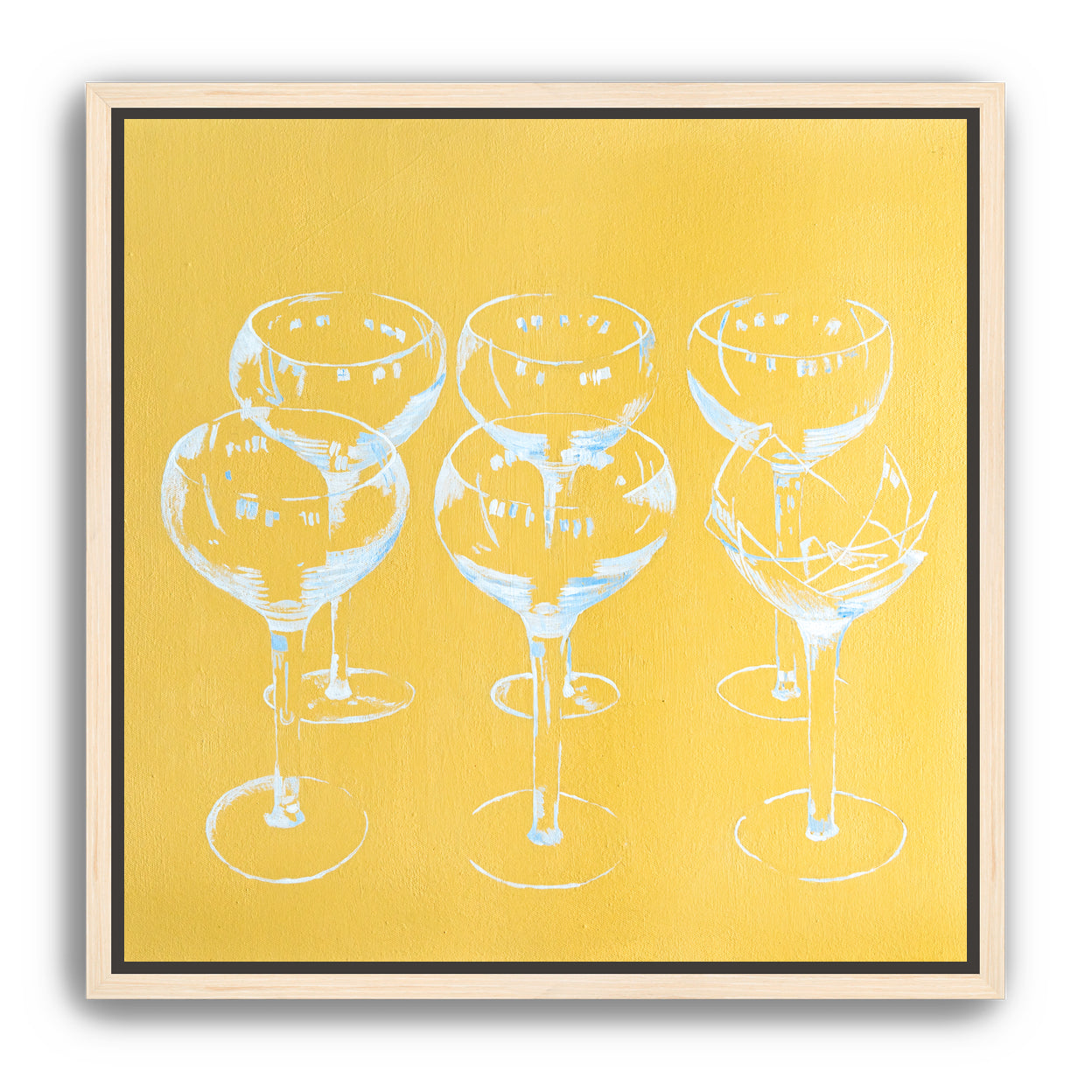 Champagne, broken