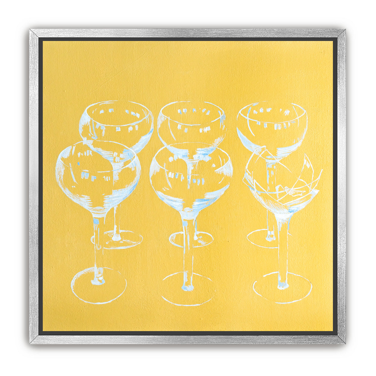 Champagne, broken