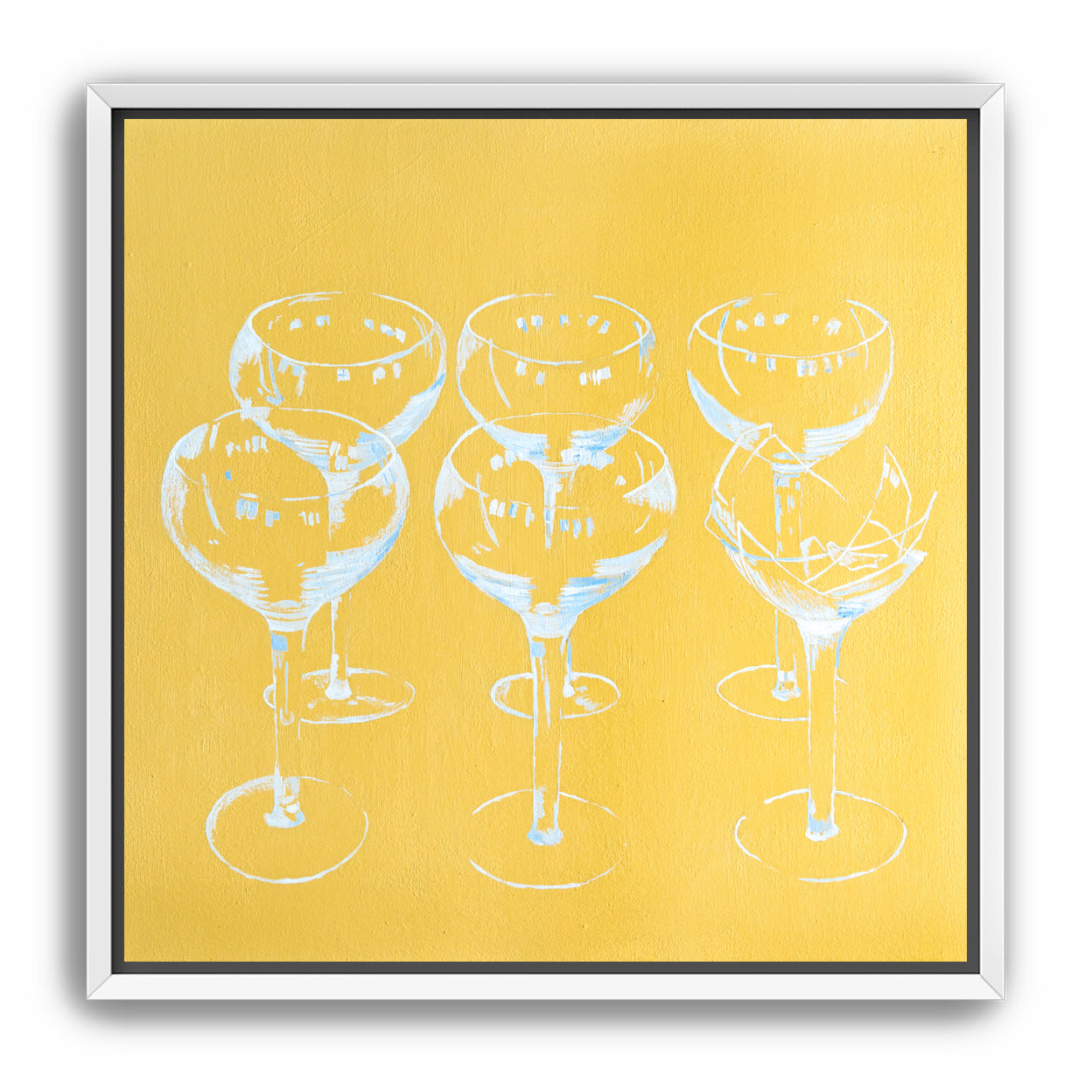 Champagne, broken