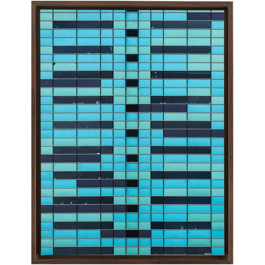 Blue Horizontal Tetris