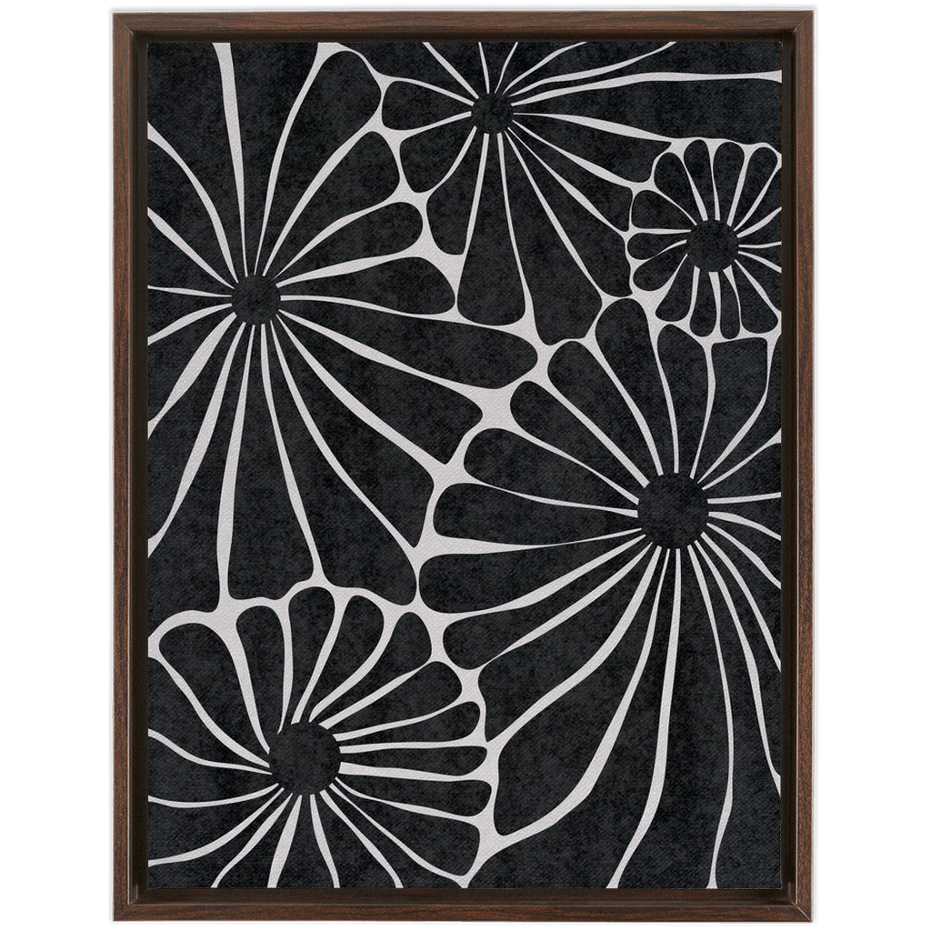 Flower Market Black and White 2