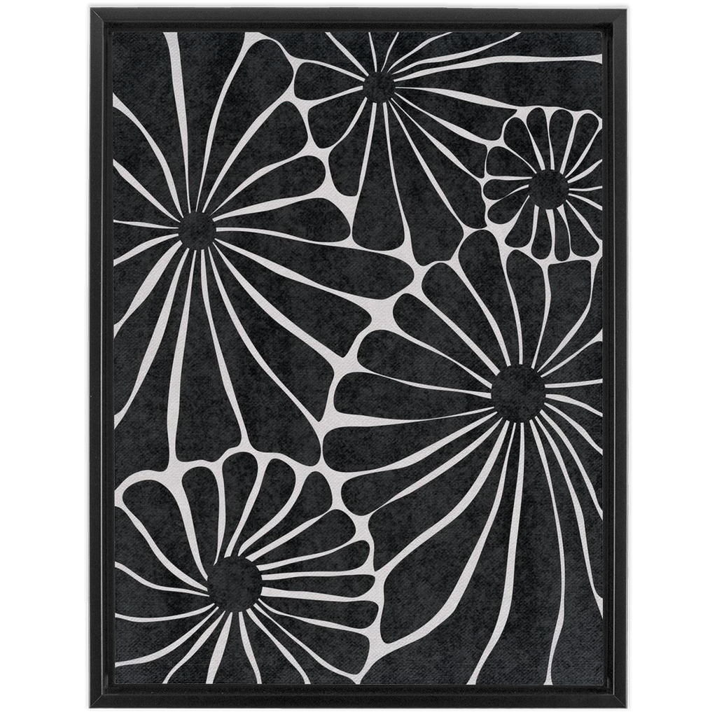 Flower Market Black and White 2