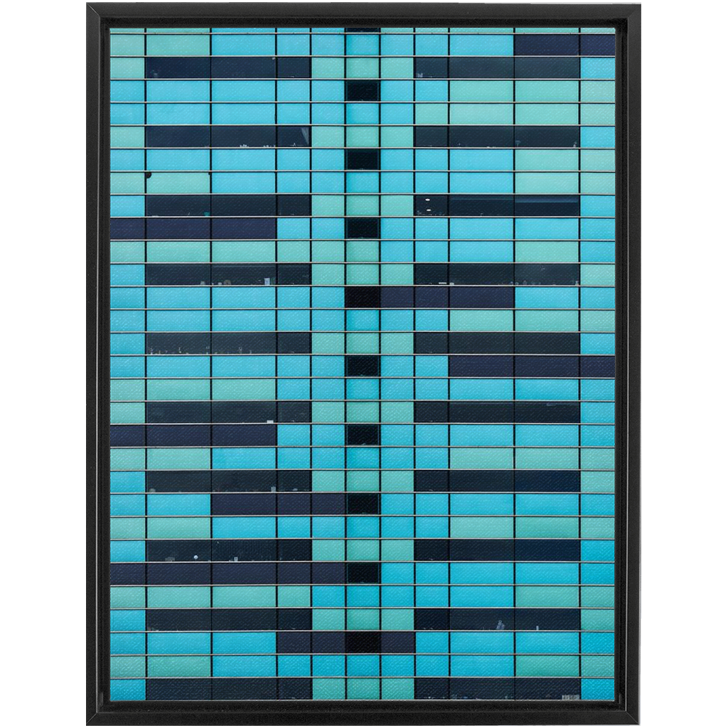Blue Horizontal Tetris