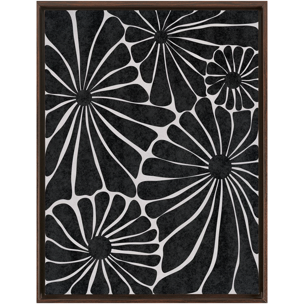 Flower Market Black and White 2