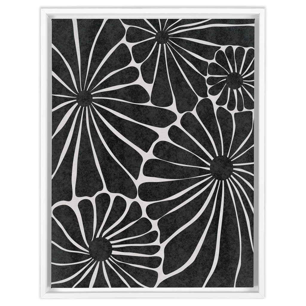 Flower Market Black and White 2