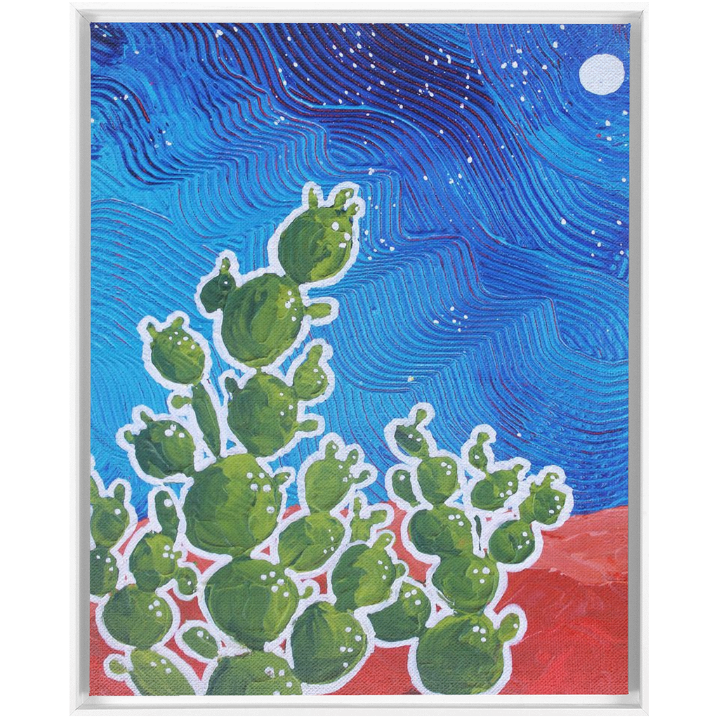 Moon and Cacti