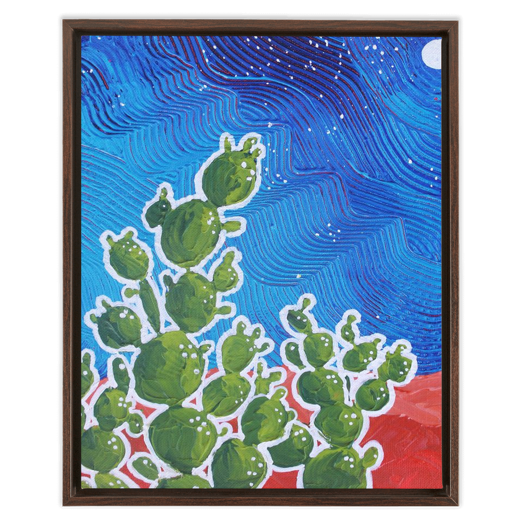 Moon and Cacti