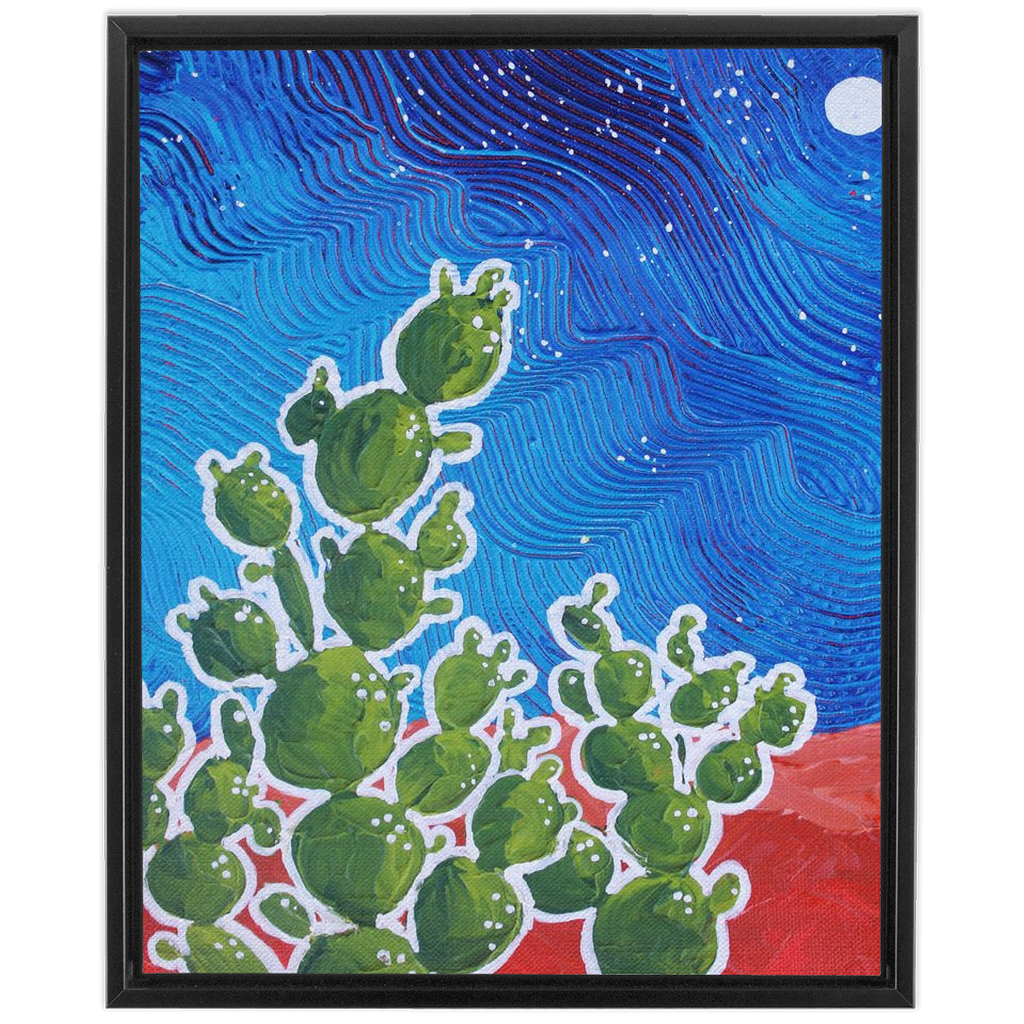 Moon and Cacti