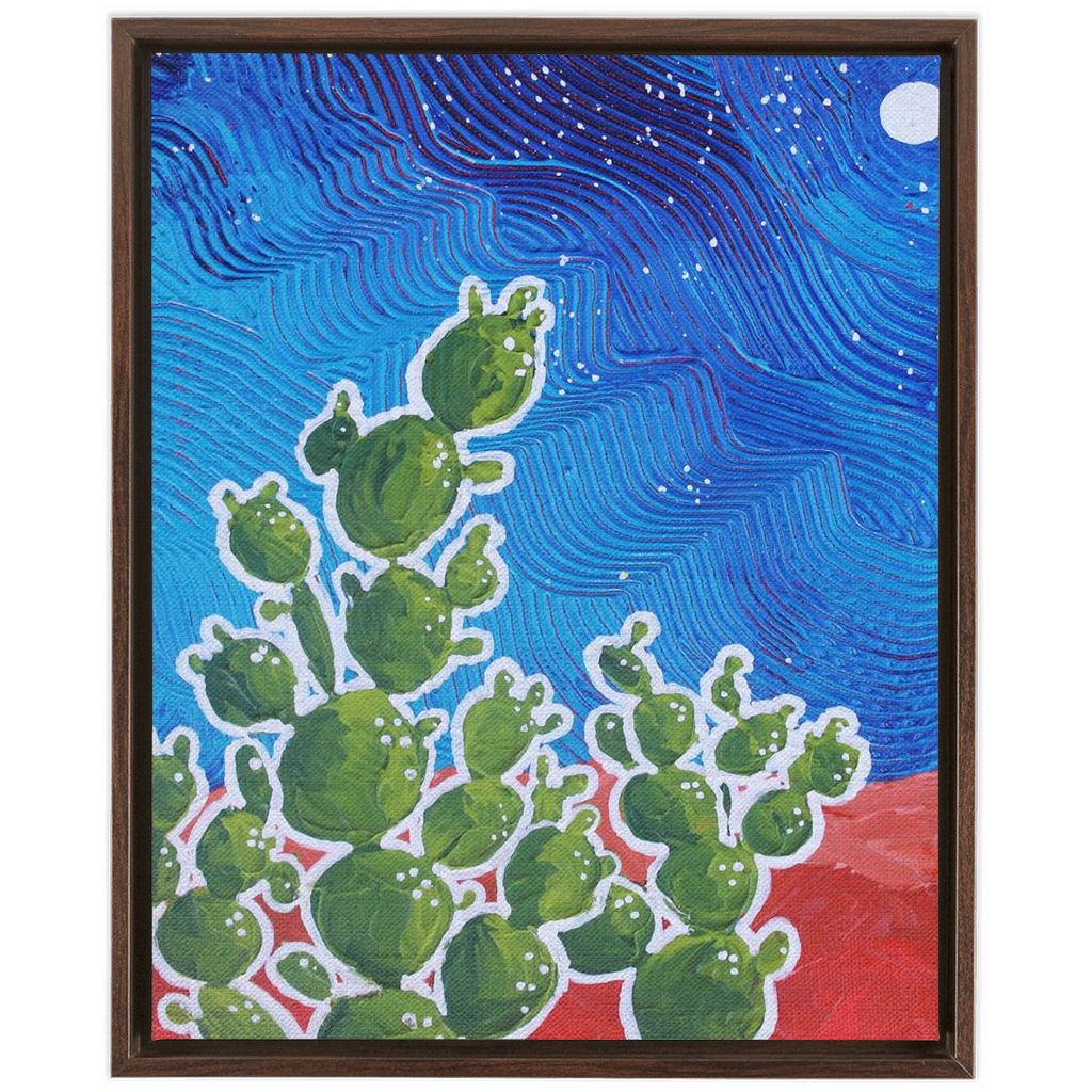 Moon and Cacti