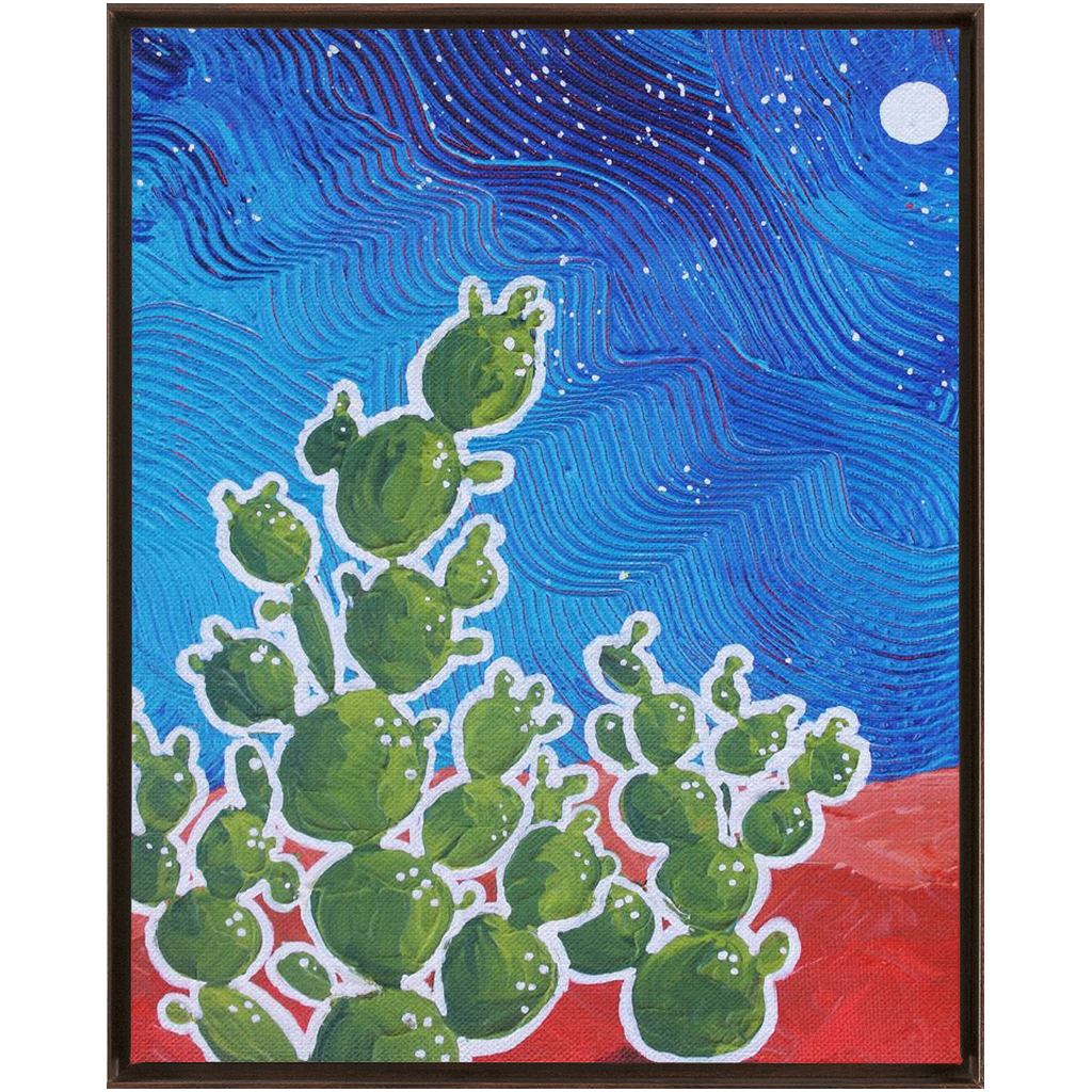 Moon and Cacti