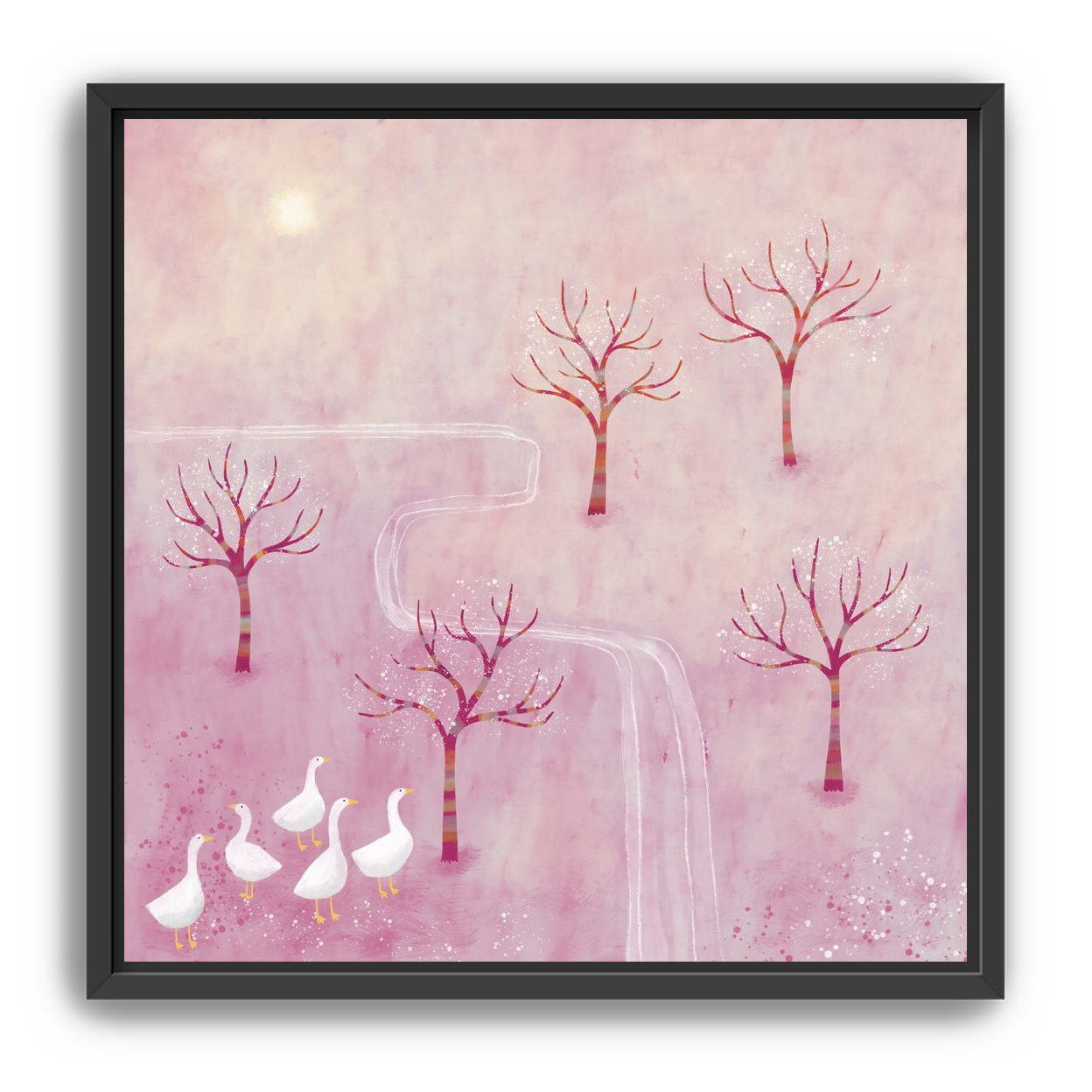 Geese in the Orchard