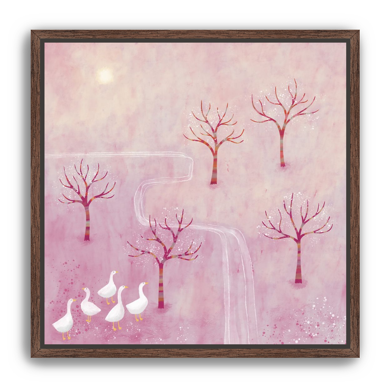 Geese in the Orchard