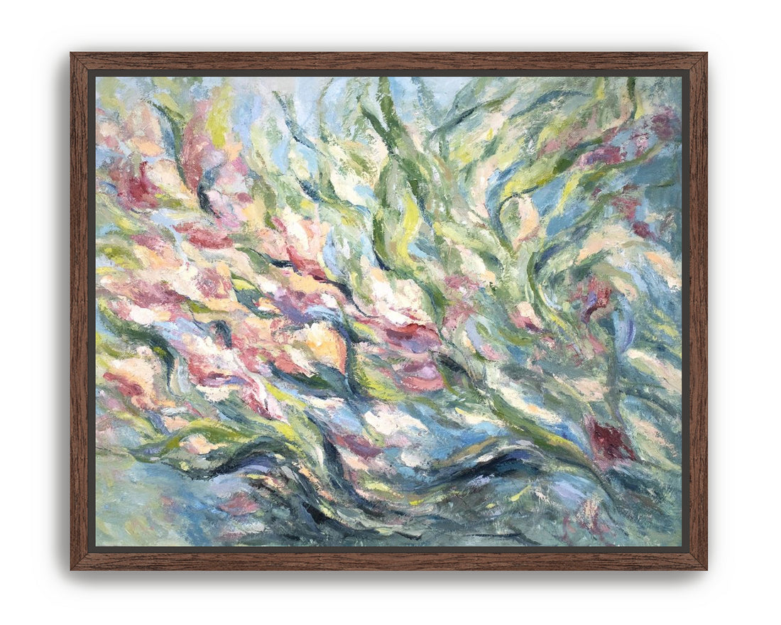 Vitality-Botanical Expressive Oil Painting