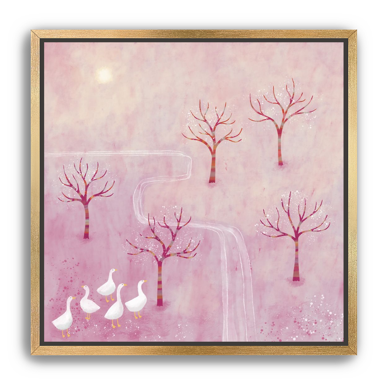 Geese in the Orchard