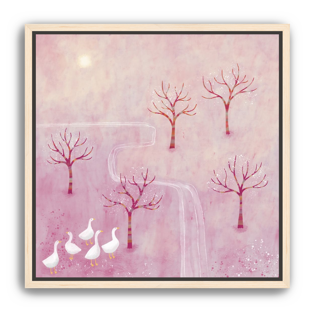 Geese in the Orchard