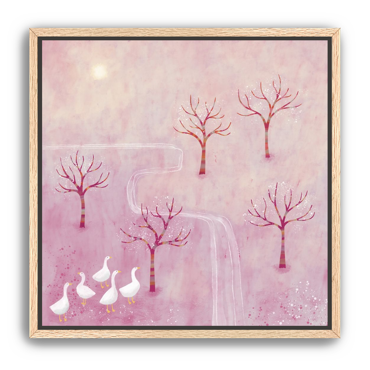 Geese in the Orchard