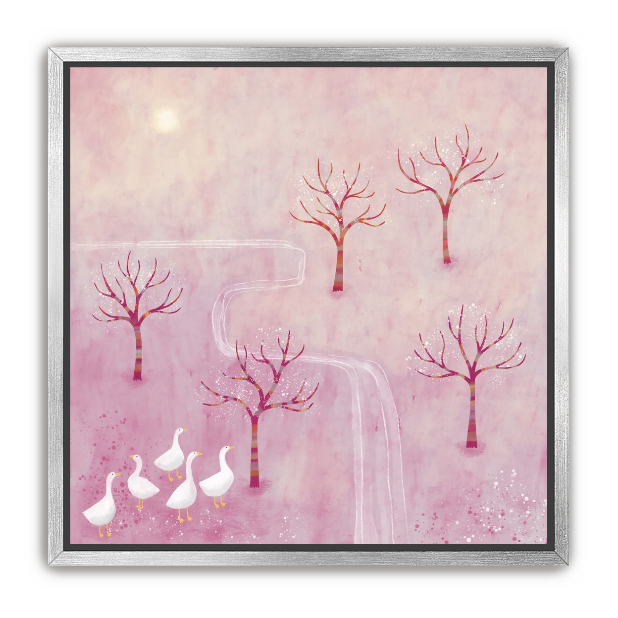 Geese in the Orchard