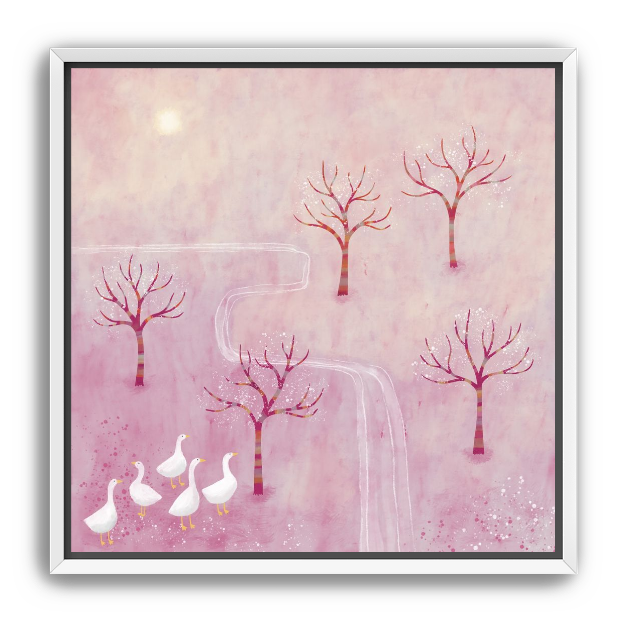 Geese in the Orchard