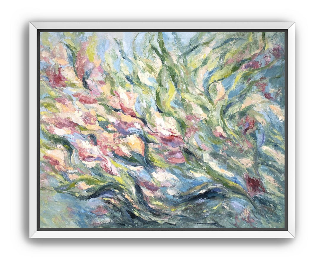 Vitality-Botanical Expressive Oil Painting