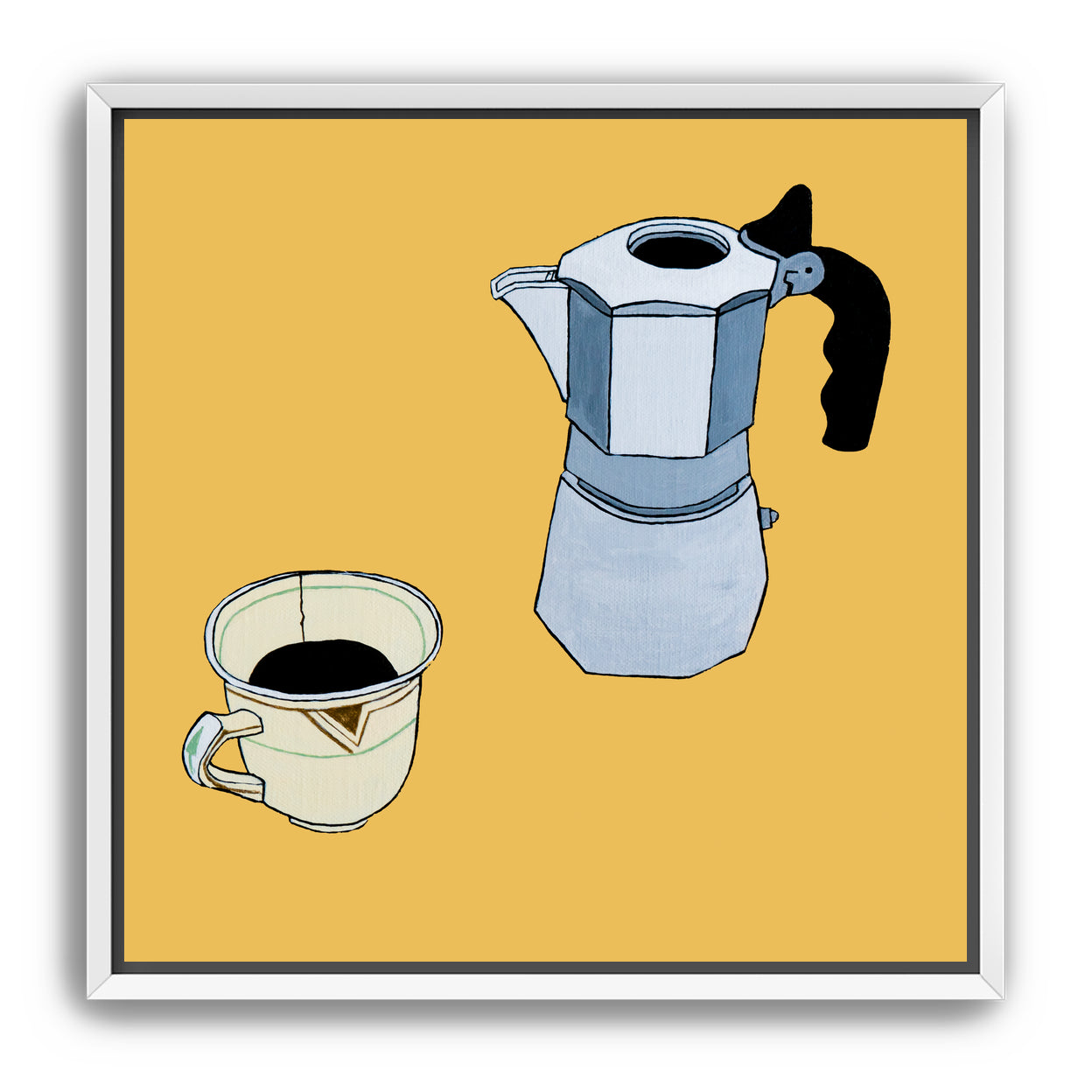 Morning coffee with Alfred Meakin