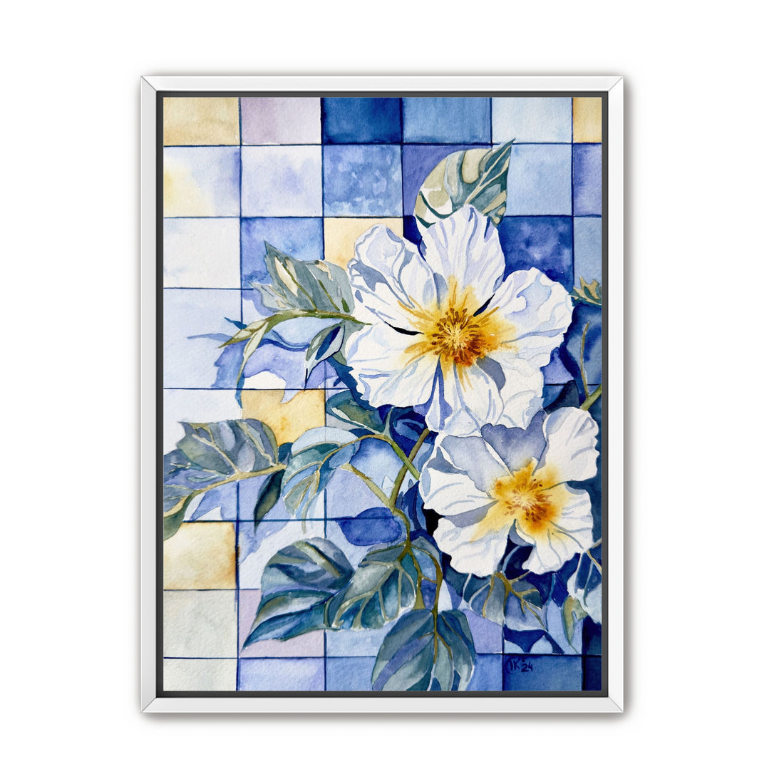 White Cistus Flowers