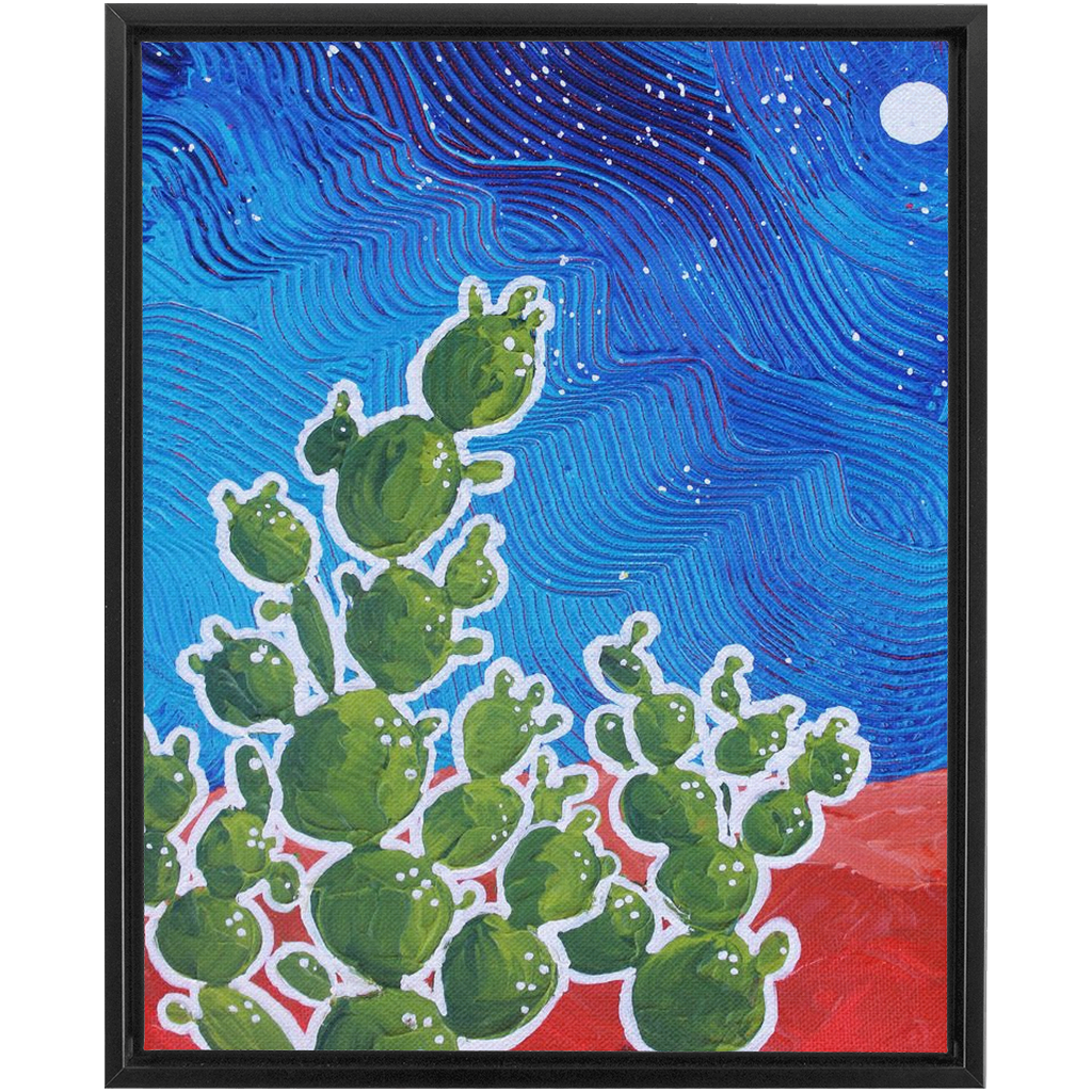 Moon and Cacti