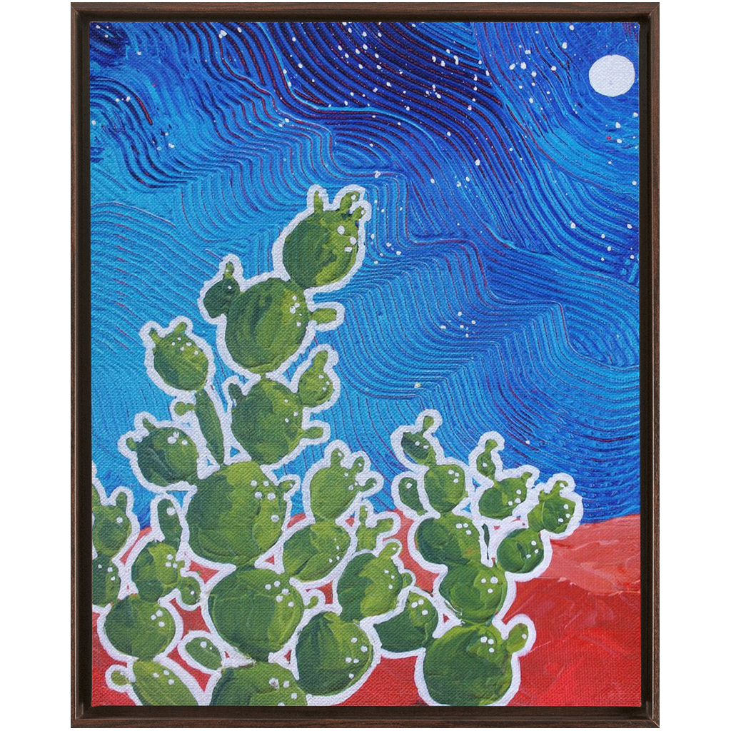 Moon and Cacti